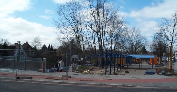 Der neue Fahrradparkplatz