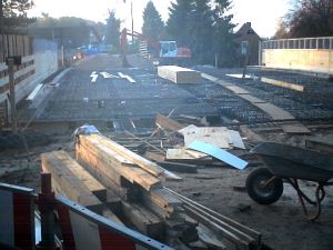 Filigrandecke auf den Tr&auml;gern