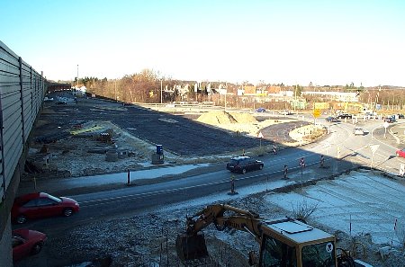Baustelle Ihlpohler Kreisel 23.01.2000