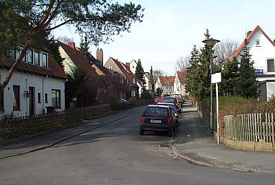 Einfahrt zur Stra�e Up Willmannsland